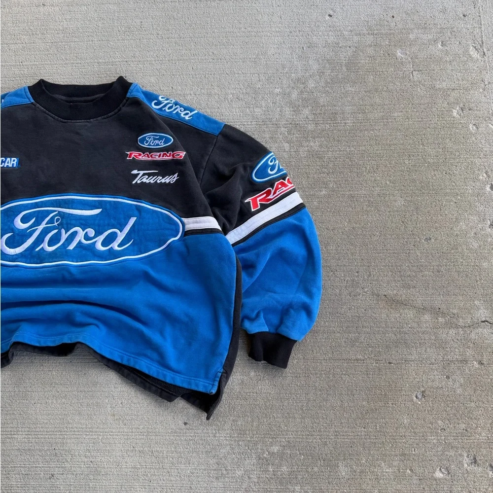 Vintage Racing Champions Apparel Ford Racing NASCAR Sweatshirt Boxy Size L/XL - Picture 4 of 11